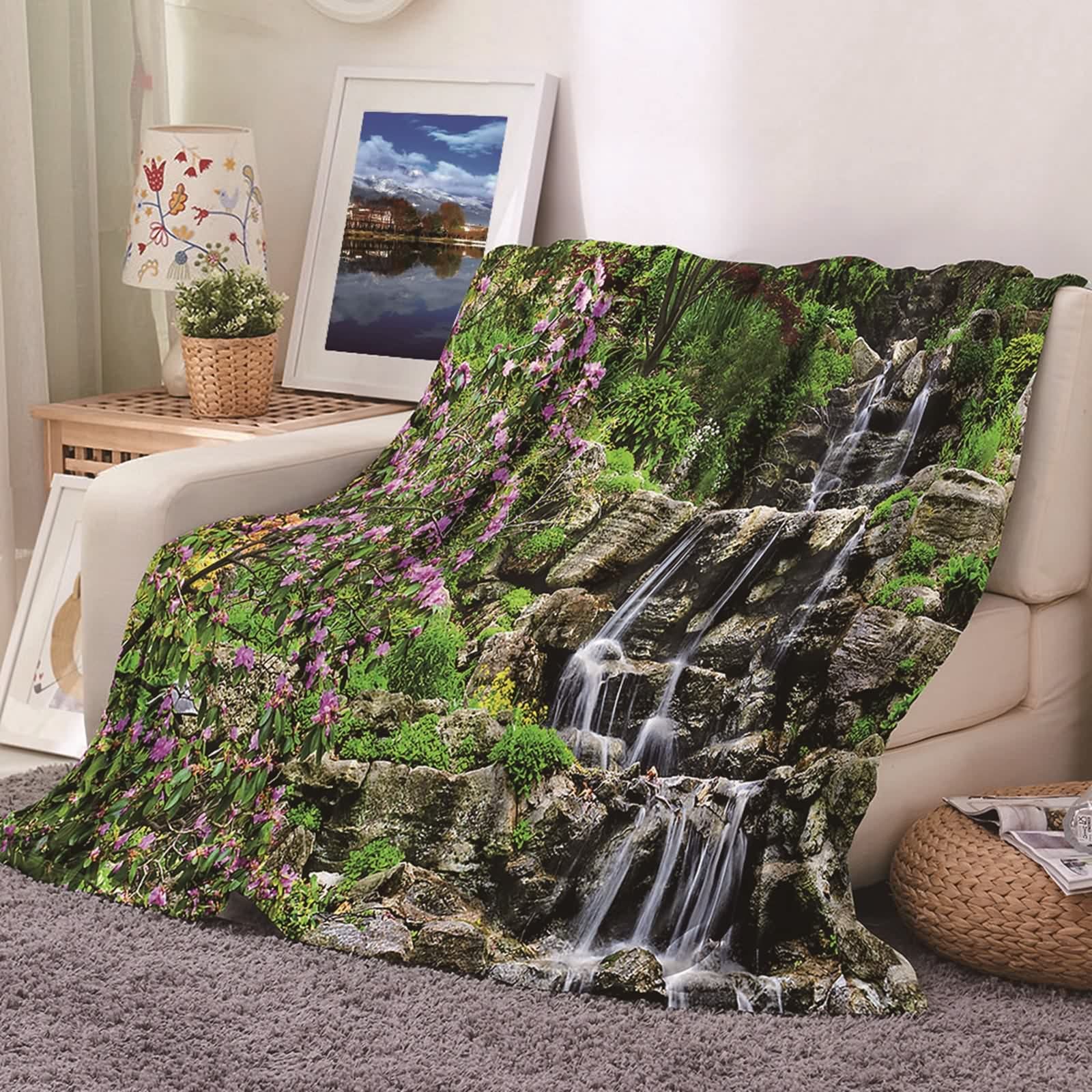 Couverture polaire en flannel contre le froid hivernal plaid canapé doux KnSam