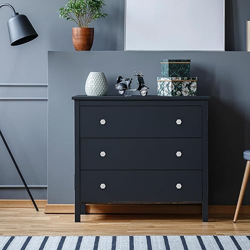 Miniatura 7 de Pomos de gabinete de níquel cepillado, paquete de 6 tiradores hexagonales para gabinetes de cocina, manijas de hardware de gabinete de 1-14 pulgadas