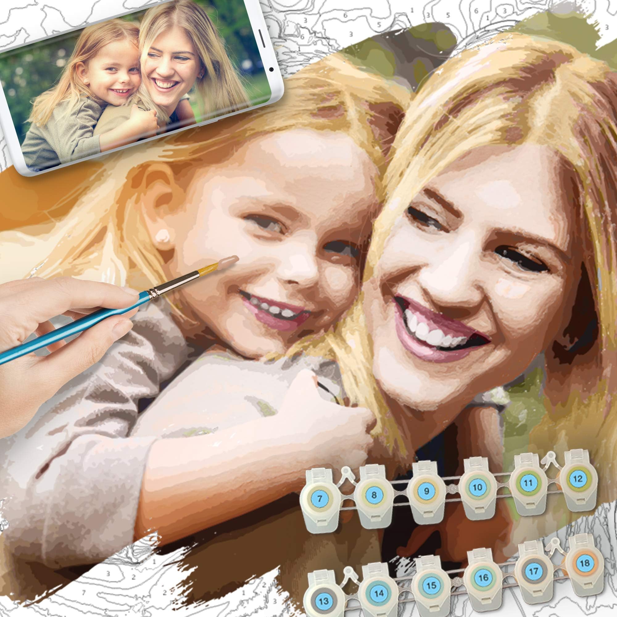 U Can Paint | Paint by Numbers for Adults and Kids | Create an Amazing Personalised Portrait from an Image or Photo