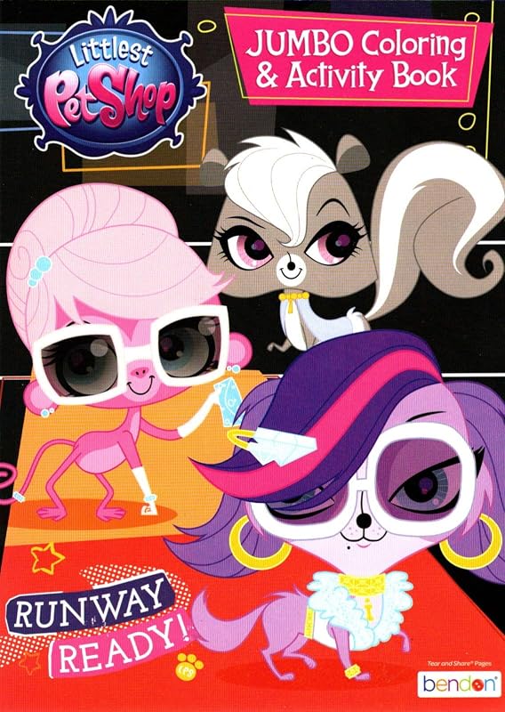 Littlest Pet Shop Jumbo Coloring & Activity Book - Run Way Ready!