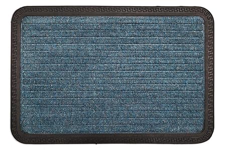 Onlymat Soft Polypropylene| Stripped Pattern| Rubber Backing| Long-Lasting| Heavy Duty| All-Purpose| Indoor| Outdoor| Doormat- 60 x 40cm