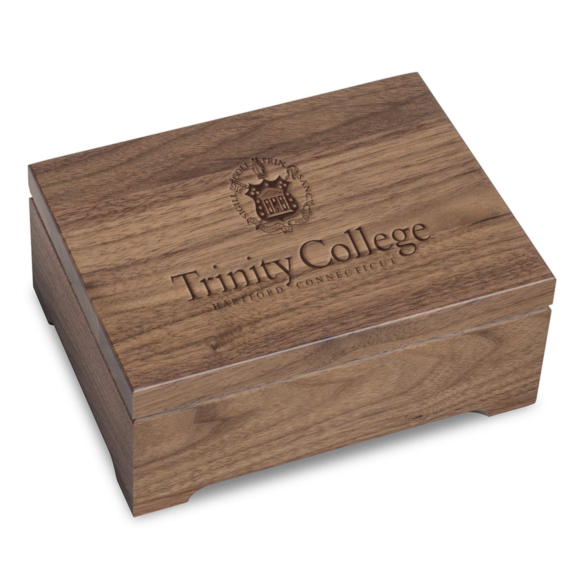 M. LA HART Trinity College Solid Walnut Desk Box