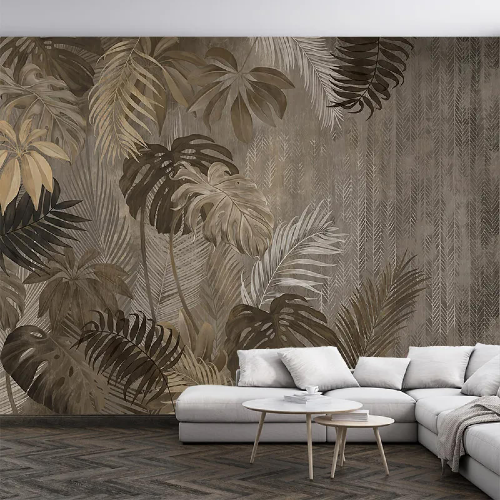 KoKoty Hd Print Silk Mural Wallpaper Simple Tropical Banana Leaf plant-300 x 200 cm-3D Wallpaper Living Room The Wall for Bedroom Mural