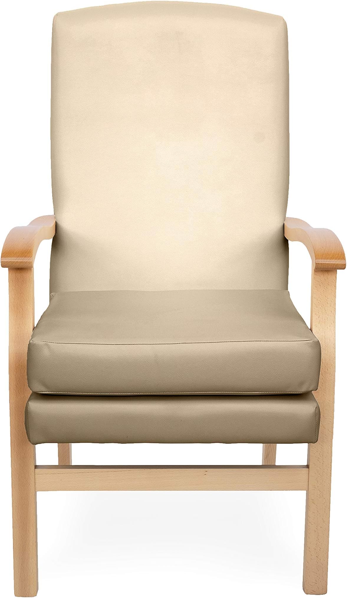 Mawcare Deepdale Orthopaedic High Seat Chair - 21 x 20 Inches [Height x Width] in Richmond Mushroom (lc48-Deepdale_r)