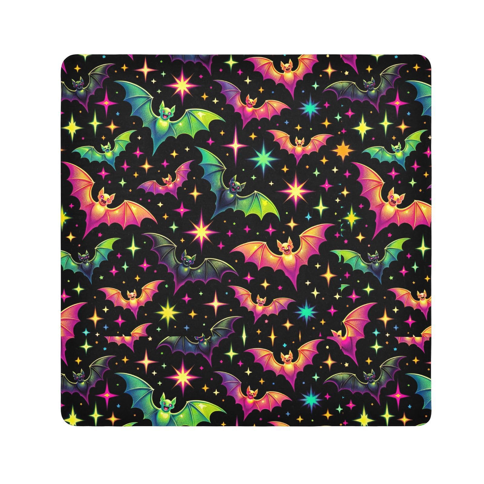 ODAWA Multi-purpose Wrap Cloth Halloween Neon Stars Bats Self-adhesive Cloth 13.8