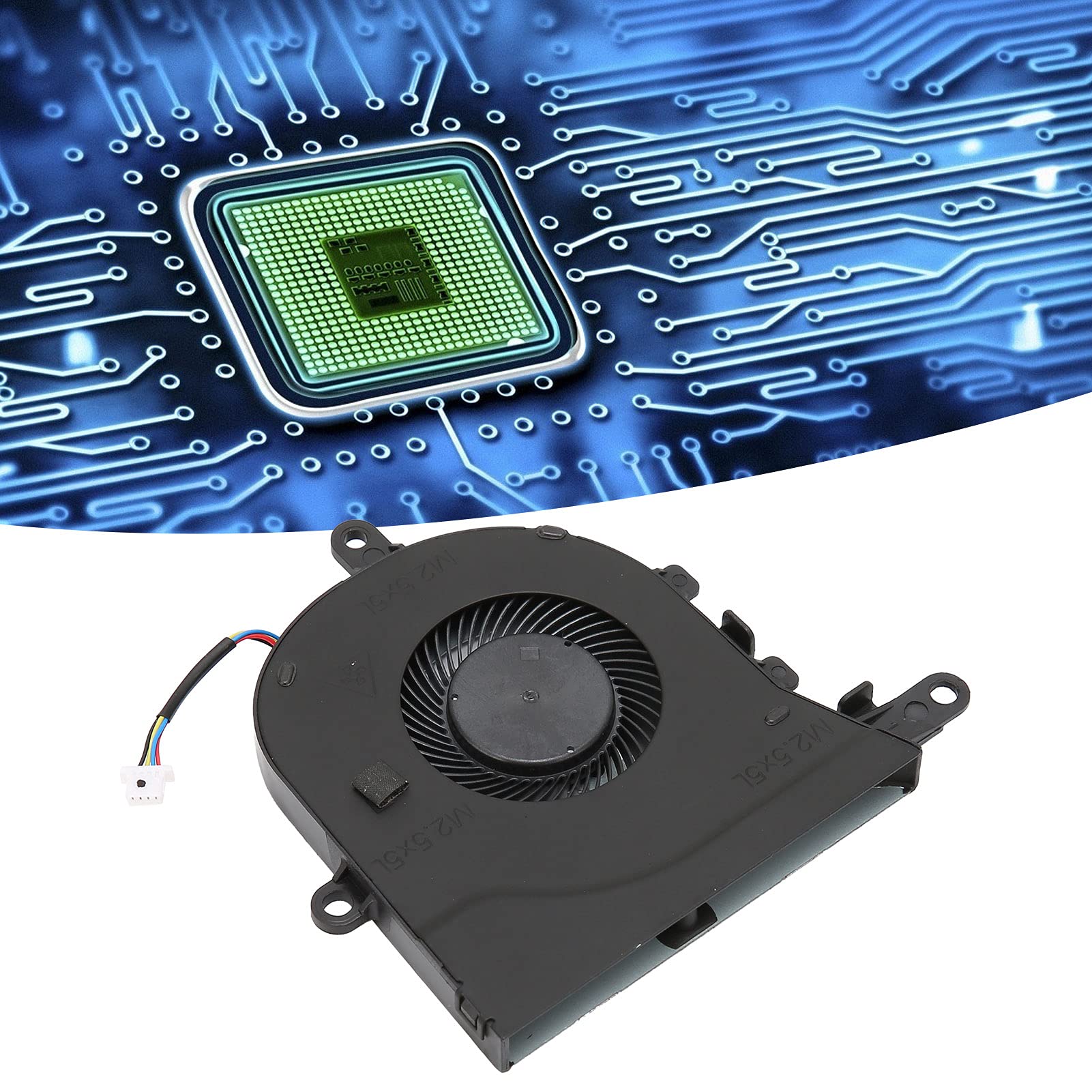 Ventola di Raffreddamento CPU di Ricambio per Laptop Latitude 3590/E‑3590/Inspiron 15‑5570/5575, Ventola di Raffreddamento CPU Universale Raffreddamento Aria CPU, per Computer