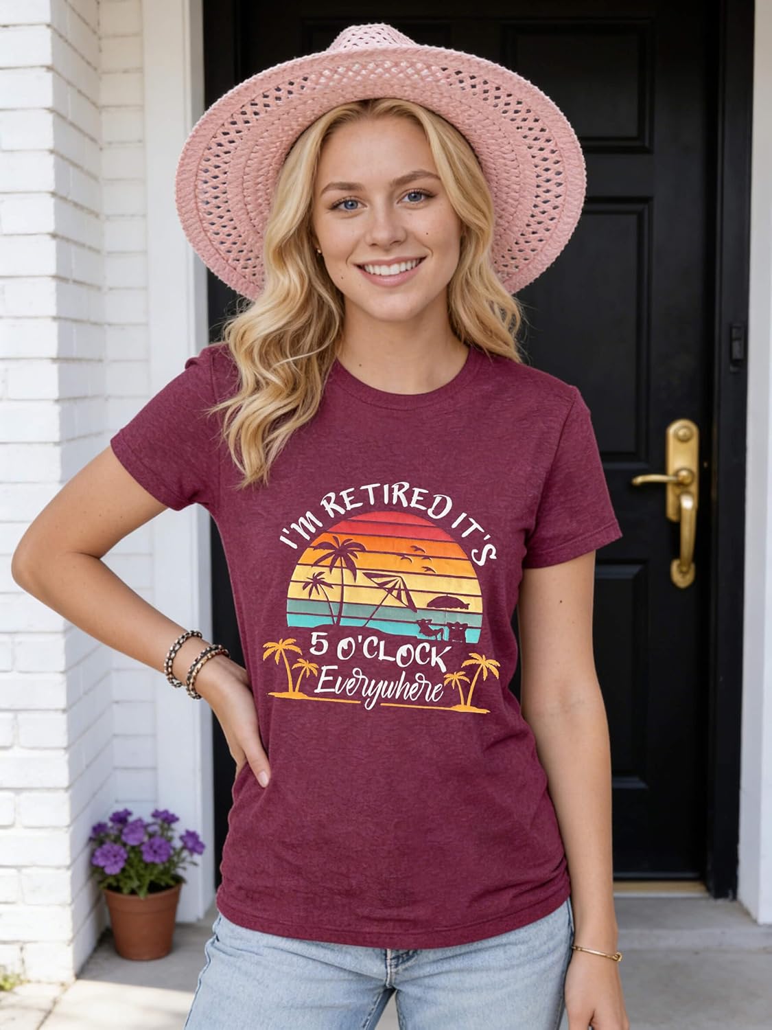 FYAPHION Retirement Shirts for Women 2026 Retired Gifts Funny Retirement Gift Tshirts for Mom Grandma Teacher - Image 5