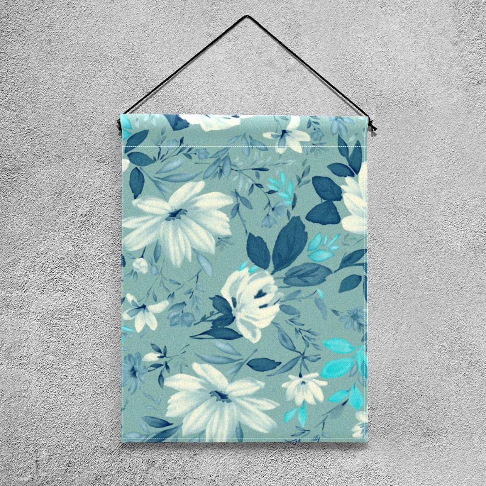 Bandiera da giardino stagionale a quadretti, blu, rosso, bianco, 30 x 45 cm, doppia faccia per esterni in fattoria, decorazioni per vacanze, bandiere primaverili, benvenuti estivi
