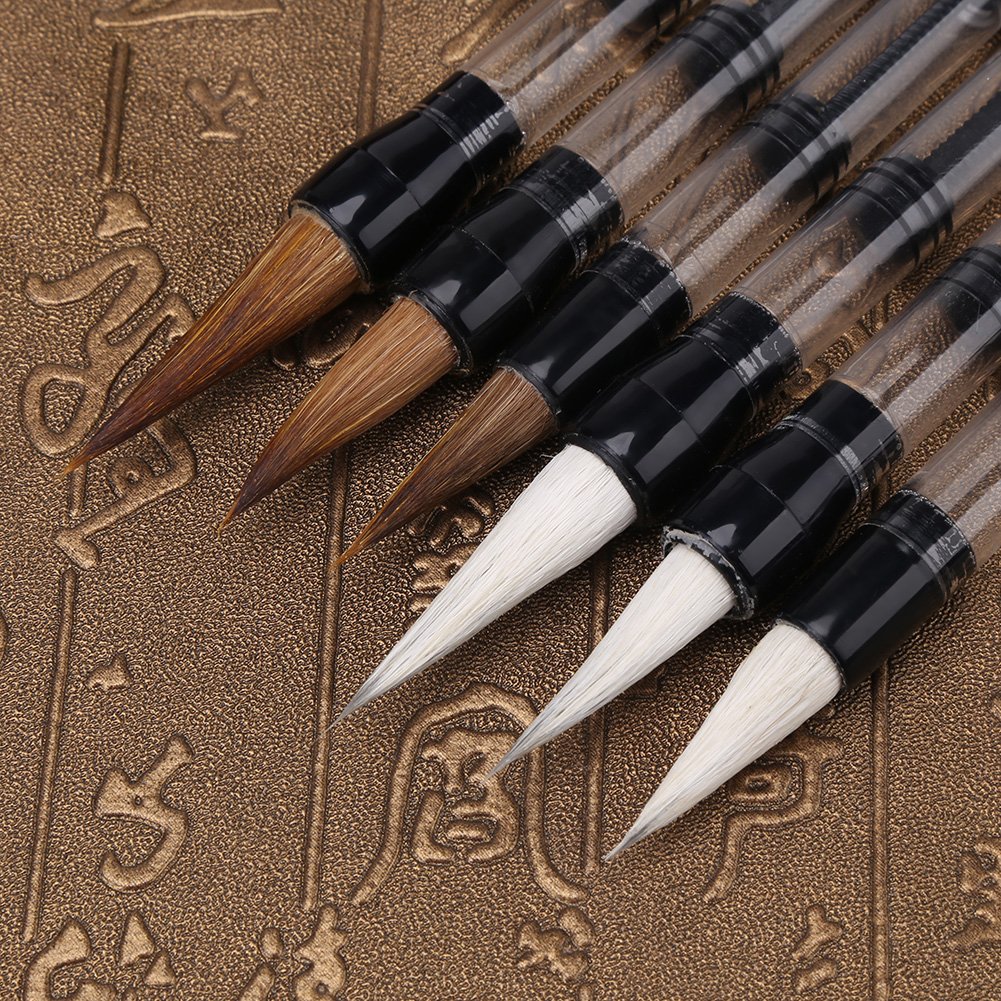 De Chinese Set Voor Kalligrafie, De Kunst Van Het Schrijven, Penseel Stock Foto - Image of
