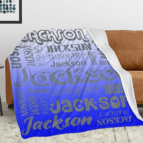 Vista 45 de Manta personalizada con texto, manta personalizada con nombre para madre, padre, adultos, amigos, amantes, perros, mascotas, manta de franela 01
