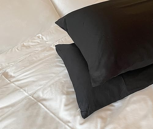 Miniatura 5 de Fundas de almohada suaves 100% algodón con cremallera, fundas de almohada acogedoras y ligeras, protector de almohada de fácil cuidado, juego de 2,