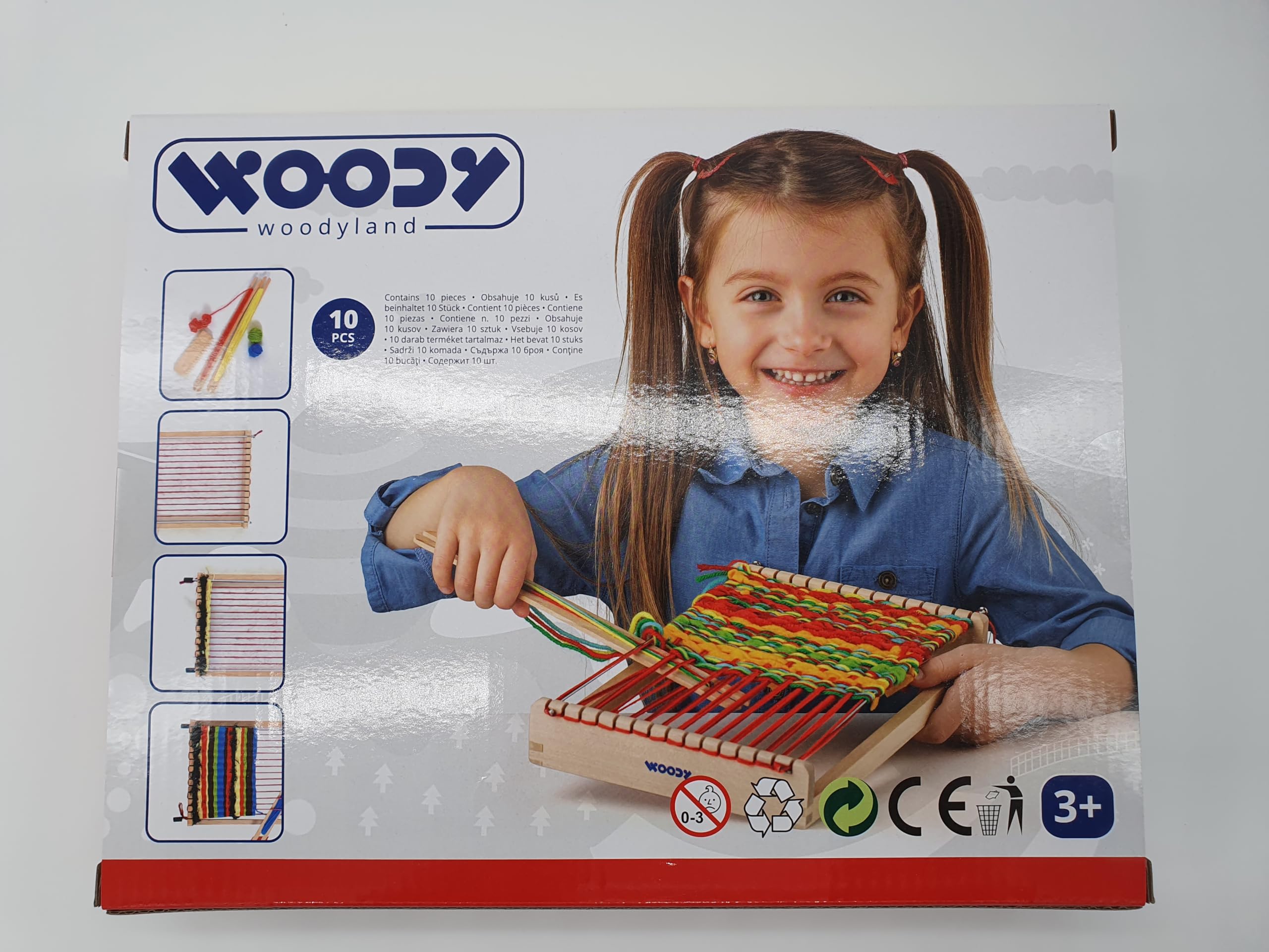 Webrahmen Set Für Kinder 4-12 Jahre - Holz Webstuhl Mit Garn