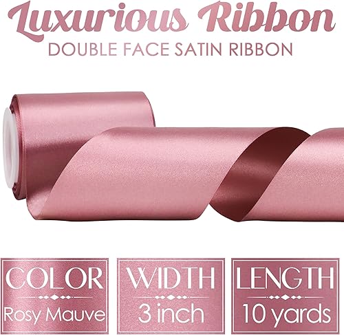 Vista 140 de MEEDEE Orange Satin Ribbon - 1.5 inch Double Faced Satin Ribbon, 50 Yards - Neon Tangerine - For Christmas, Thanksgiving, Halloween, Weddings