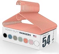 Vista 54 de Neaties - Perchas resistentes para ropa, paquete de 18 – Fabricadas en EE. UU. – Capacidad de 8 libras, perchas de plástico para ropa de adultos