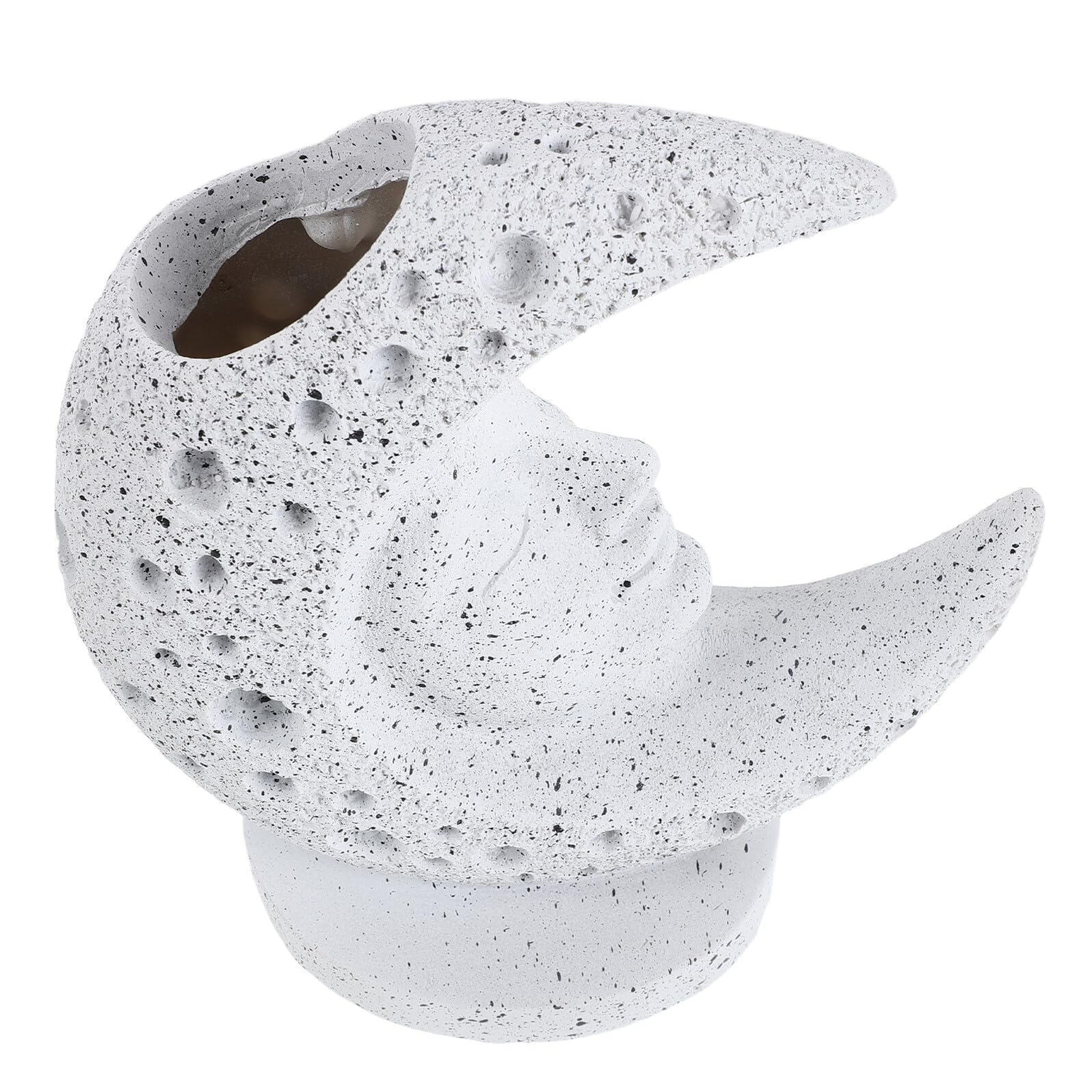Vase blanc minimaliste lune pour centre de table de salon moderne