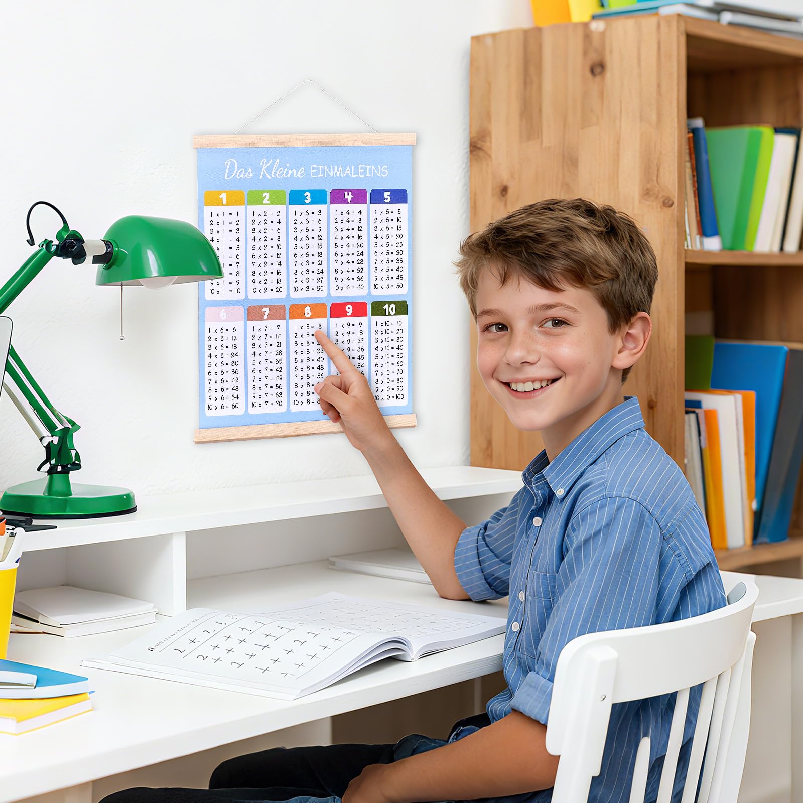 Affiche D'apprentissage Des Tables De Multiplication