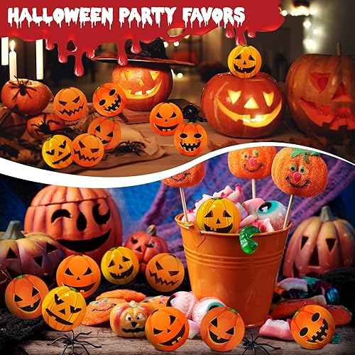 Miniatura 8 de Bolas de calabaza de Halloween para aliviar el estrés, bolas suaves de poliuretano para apretar, recuerdos de fiesta para adolescentes, regalos de