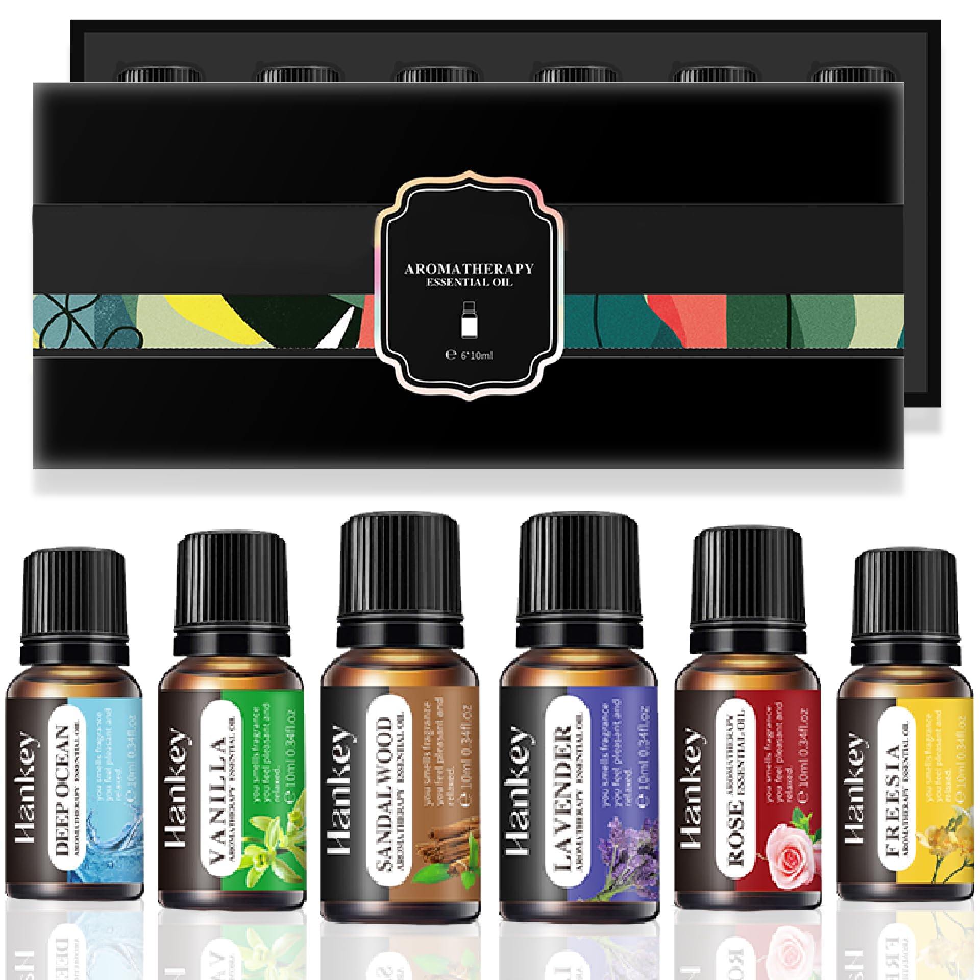 CASANOVA® - Juego De 6 Aceites Esenciales Para Humidificador 10ml Aromaterapia Natural Pack Aromas Bio Difusor Ambientador Perfumes Hogar Velas Incienso Puros Esencias Lavanda Sandalo Rosa Vainilla