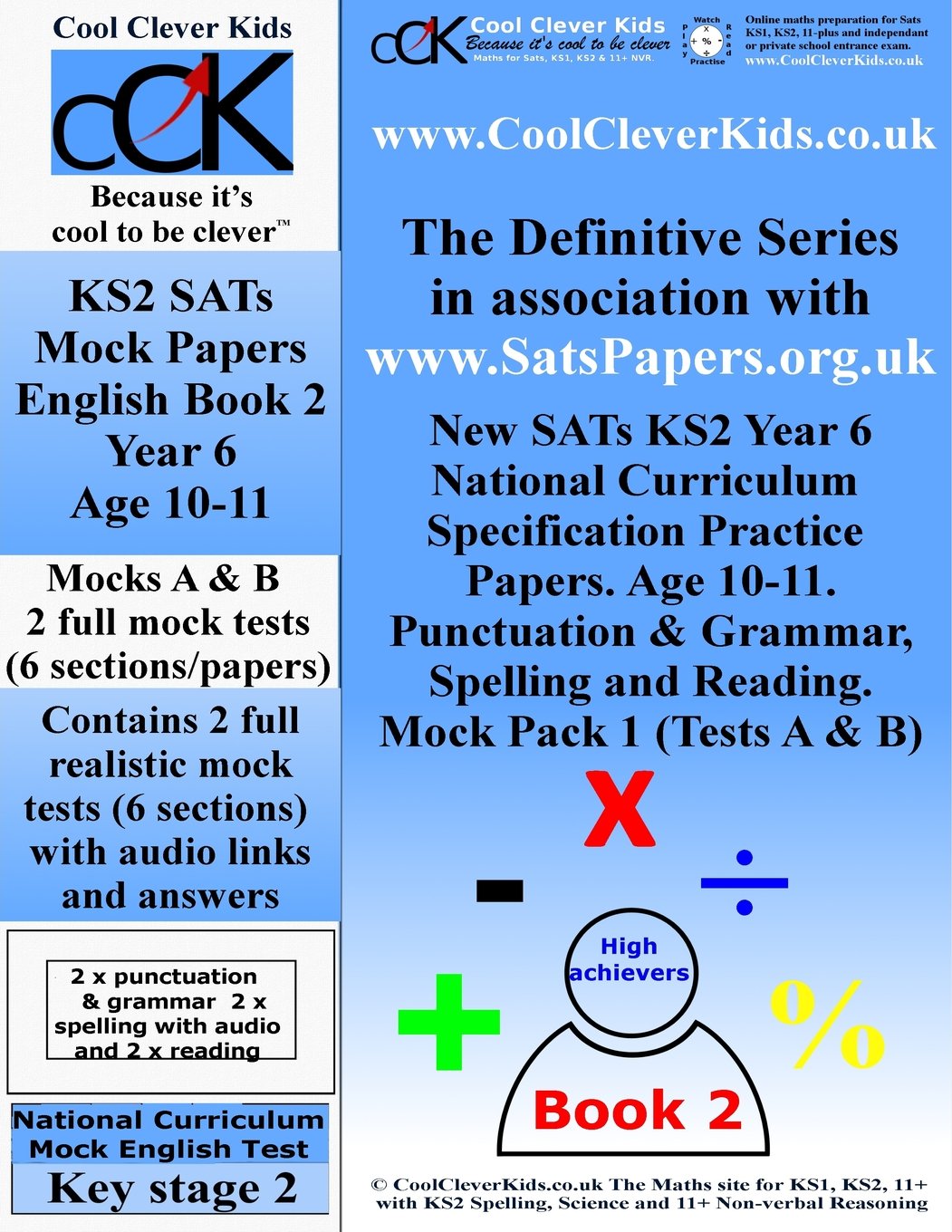 SATs KS2 Year 6 English Practice Papers Book 2 (Mock Tests A & B) (SATs KS2 Year 6 Practice Papers)