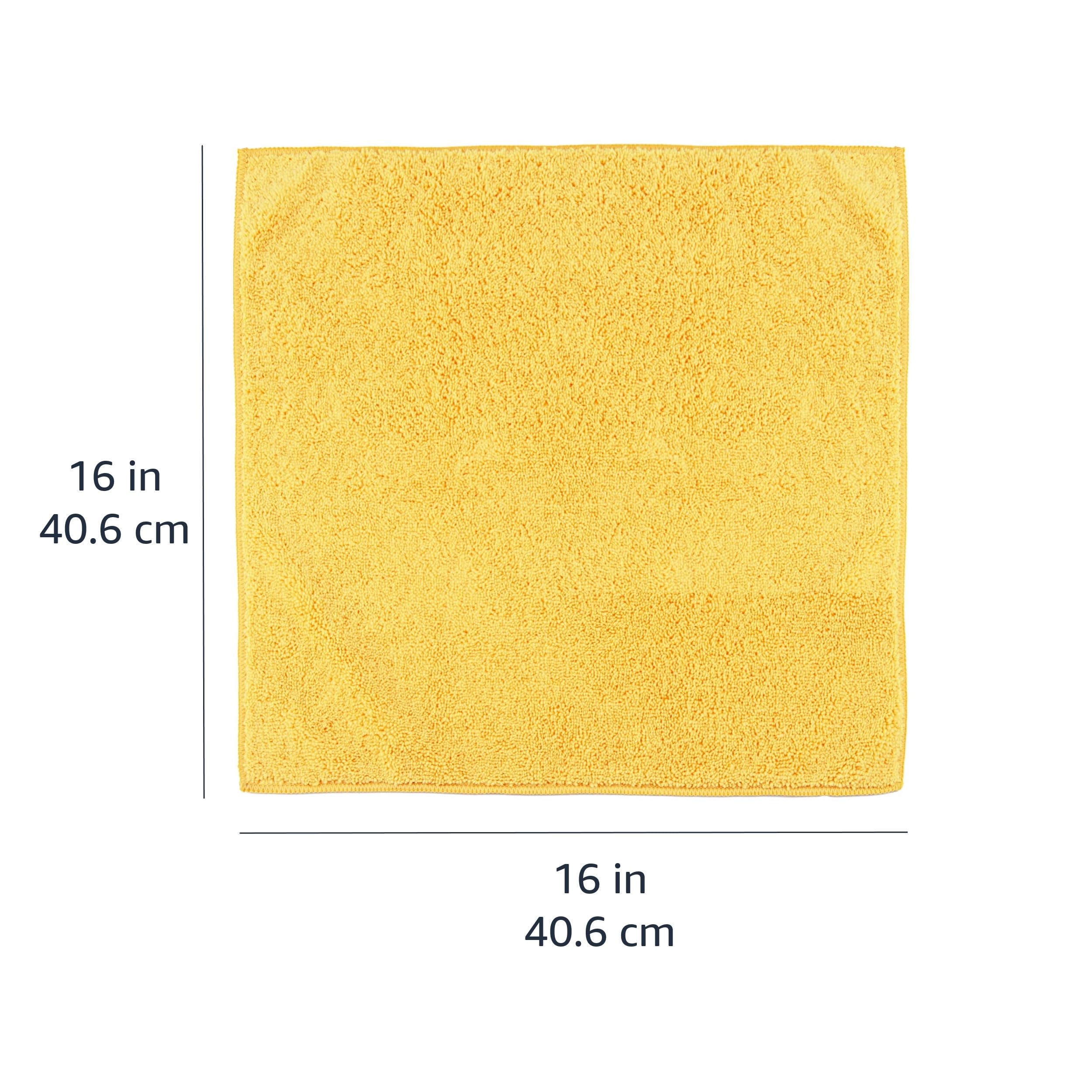 Amazon Basics Microfiber Car Drying Towels 12-Pack Lint Free Scratch Free Highly Absorbent Drying Towel for Cars 16 — view 5