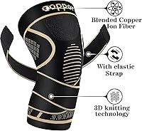 Vista 2 de Copper Knee Braces with Strap for Knee Pain Women and Men(2 Pack), Knee Compression Sleeve for Arthritis, ACL, Meniscus Tear, Joint Pain Relief