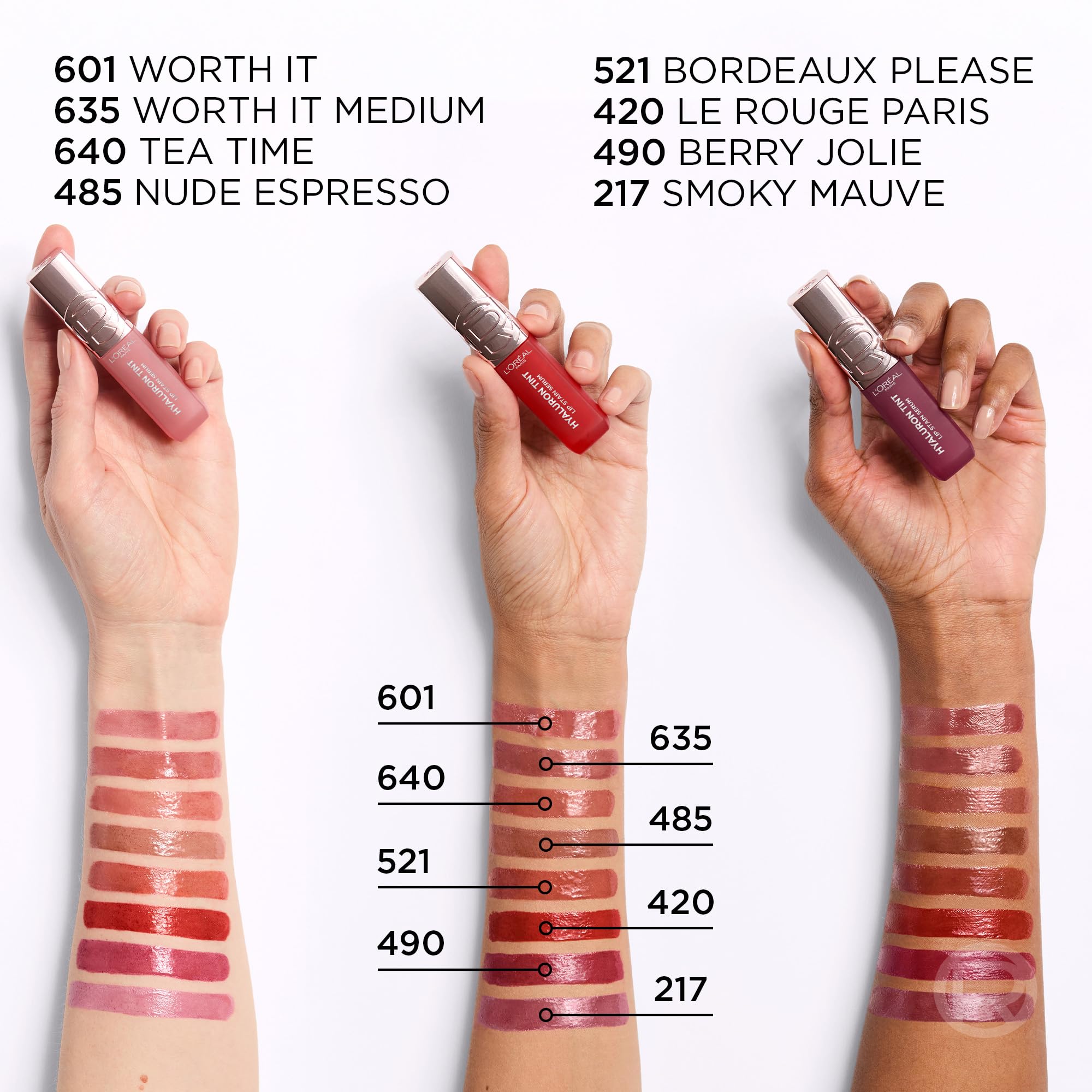L'Oreal Cosmetics Hyaluron Lip Tint - 640 Tea Time (2 paketi)
