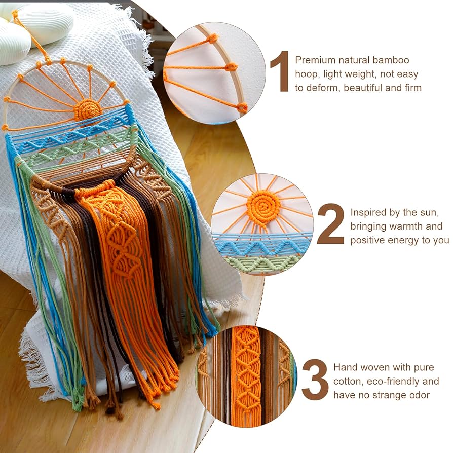 Macrame tapestry ♡BIGsize　サンセット　オーダー注文にて Macrame tapestry ♡BIGsize サンセット オーダー注文にて