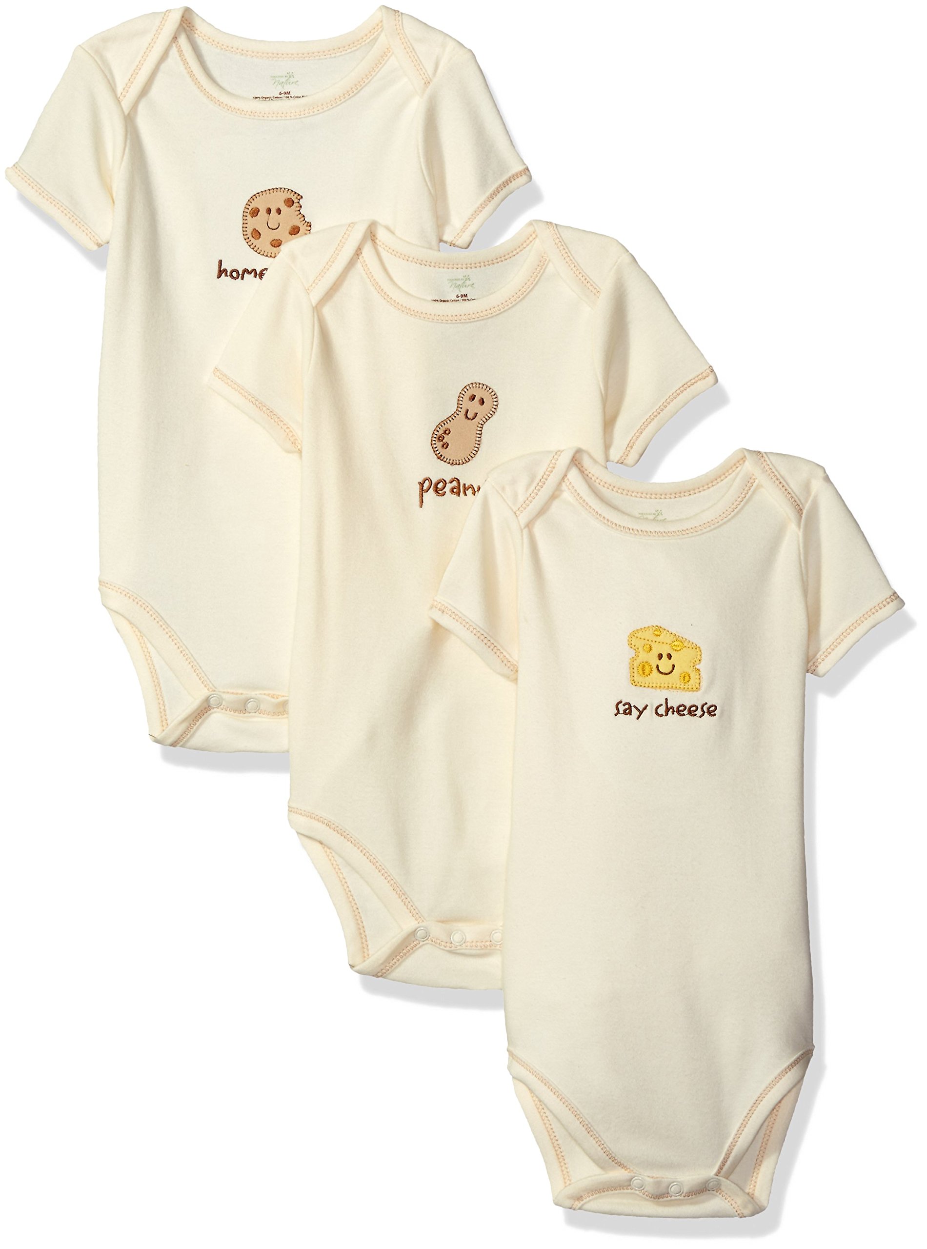 Touched by NatureUnisex Baby Organic Cotton Bodysuits