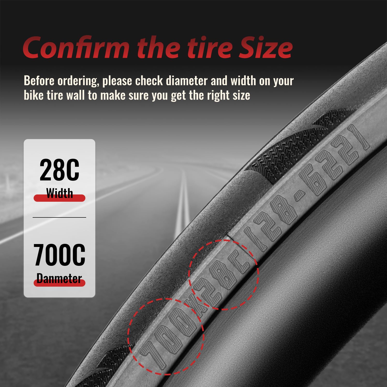 MOHEGIA Pneu de vélo de route 700C : 700 x 25C/700 x 28C pliable 60 TPI de rechange pour vélo de course de route de tourisme