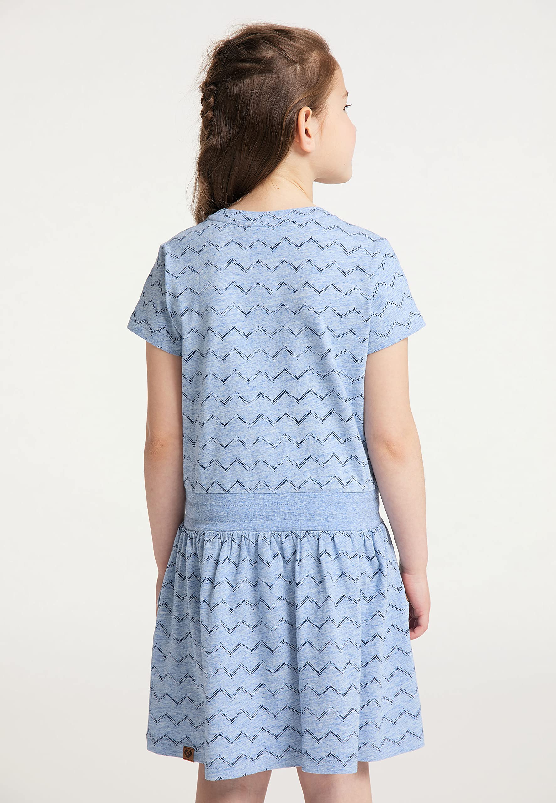 Ragwear Mädchen Kleid MAGY Zig ZAG Sommerkleid in sommerlichen Farben aus weicher Baumwolle
