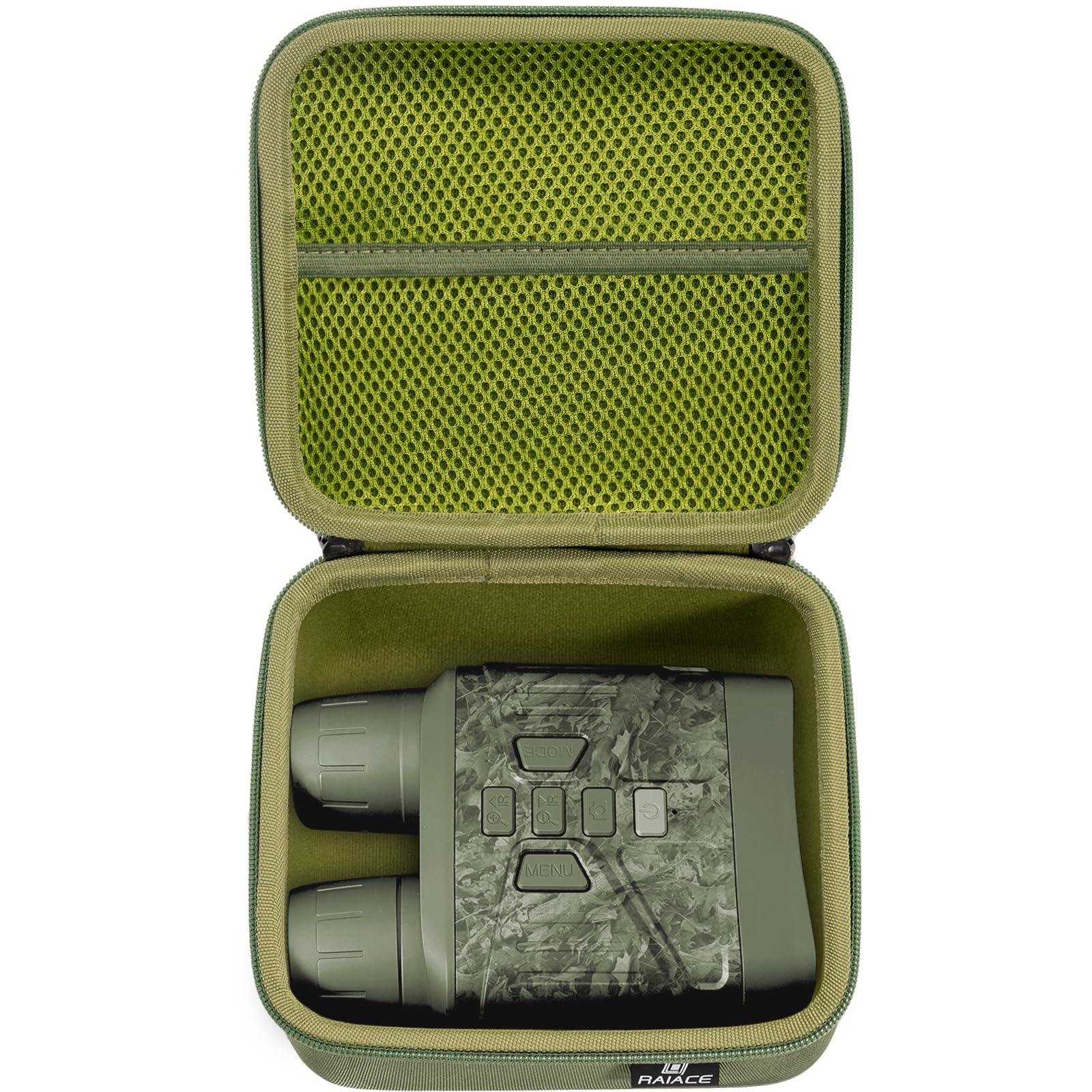 RAIACE Hard Travel Storage Case Compatible with HEXEUM/for Fvtga Night Vision for Goggles, Protective Carrying Bag for Night Vision Binoculars. (case only) - Green
