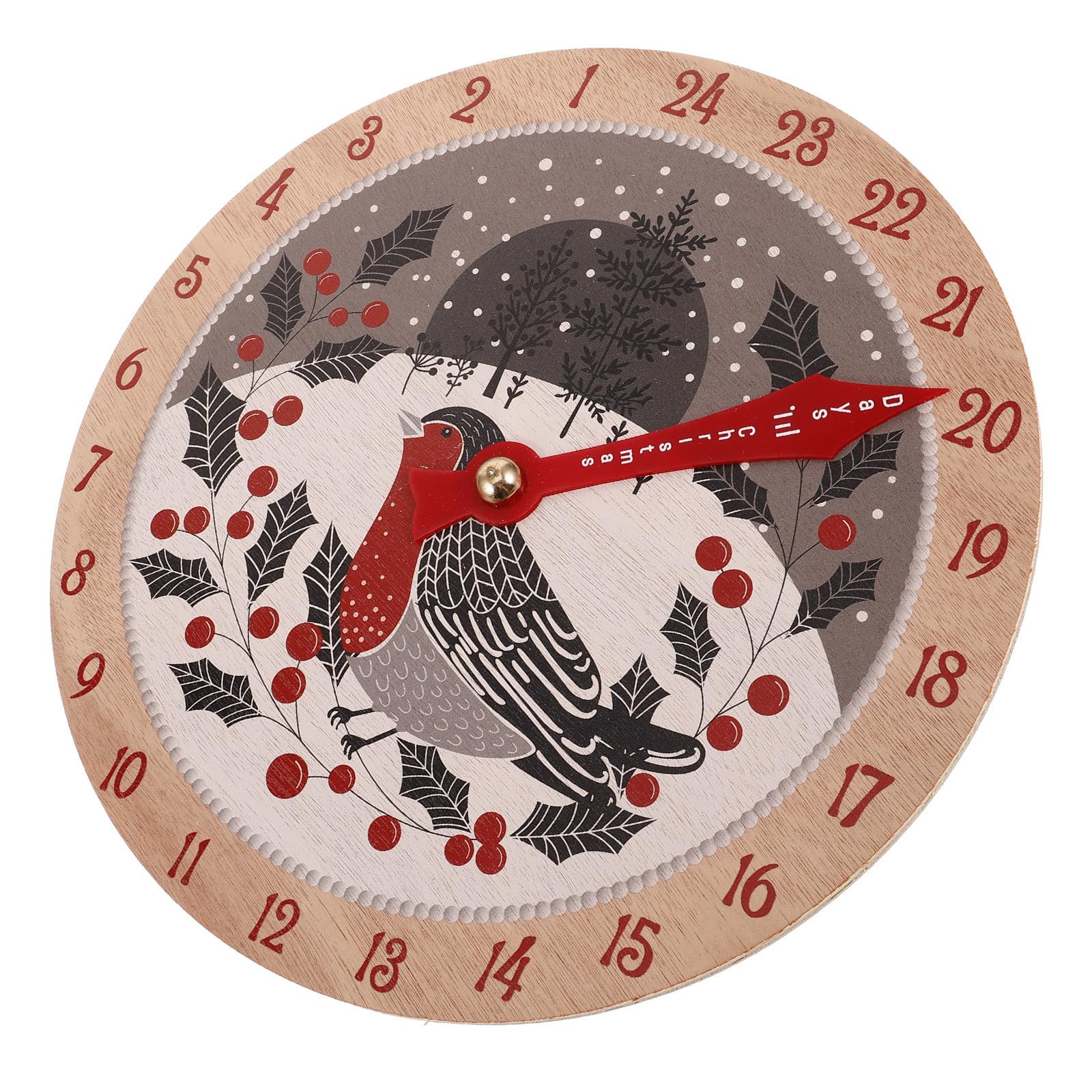 Toyvian 4 Stück Weihnachtskalender mit Countdown Tagen für Weihnachten