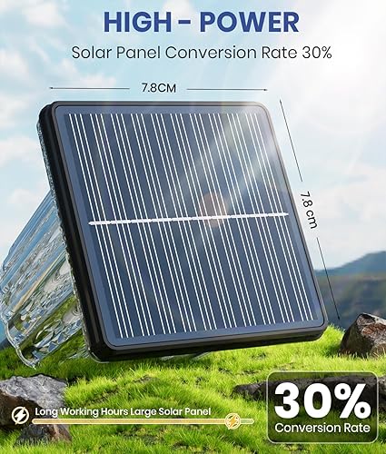 Miniatura 2 de Paquete de 8 luces solares superbrillantes para caminos al aire libre, ajustables, blanco cálido y frío, impermeable, IP65, decoración de jardín,