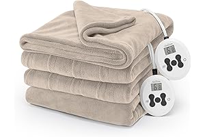 Sunbeam Electric Royal Luxe Microplush Heated Blanket for Snuggly Nights