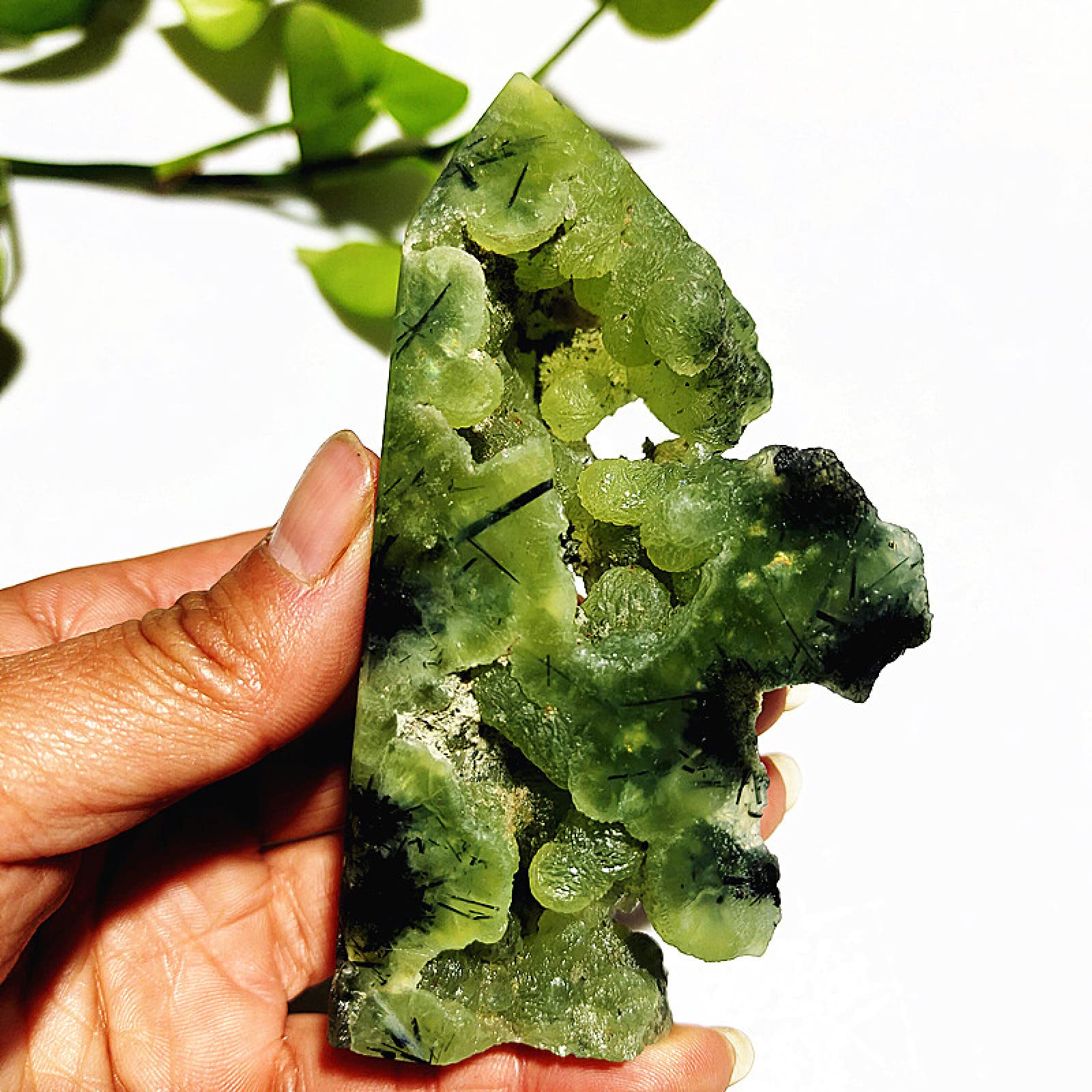 Amazon.co.jp: 天然石 グレープアゲート クリスタル ベルデライト