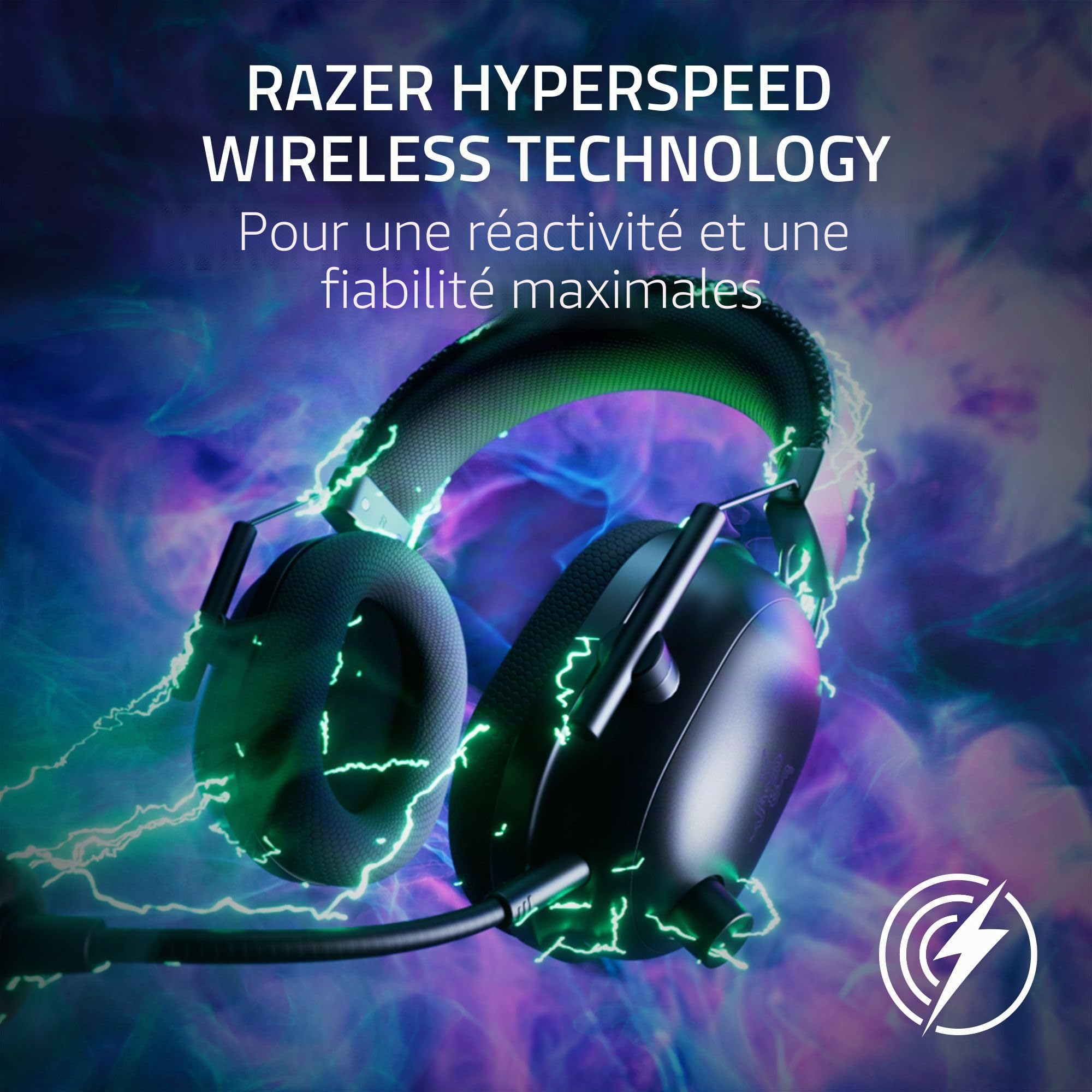 Razer Blackshark V2 Pro (Xbox) - Casque E-Sports Console sans Fil pour Xbox S|X & One (Membranes Triforce 50mm, HyperSpeed Sans Fil 2.4GHz, Micro HyperClear Amovible) Blanc (Reconditionné)