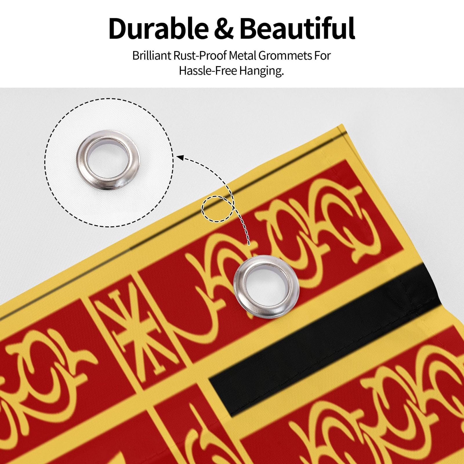 Bandiera Di Vintimille Drapeau Double Face Durable Pour Extérieur