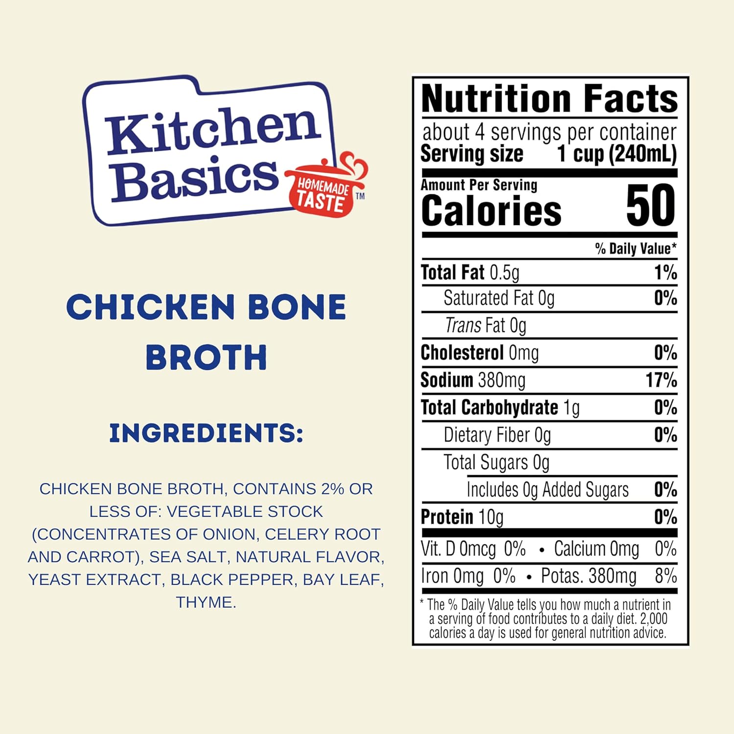 Kitchen Basics Chicken Bone Broth, 32oz (Pack of 12) - Perfect for Adding Flavor to Recipes and Stocking Up