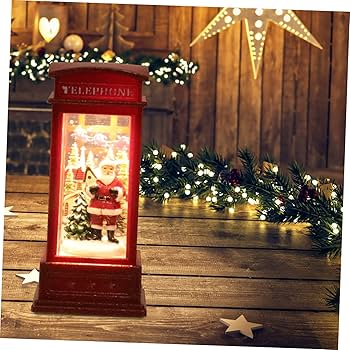 【新品｜音が鳴る♪光る⭐︎】電話BOX スノードーム 新品｜音が鳴る♪光る⭐︎】電話BOX スノードーム