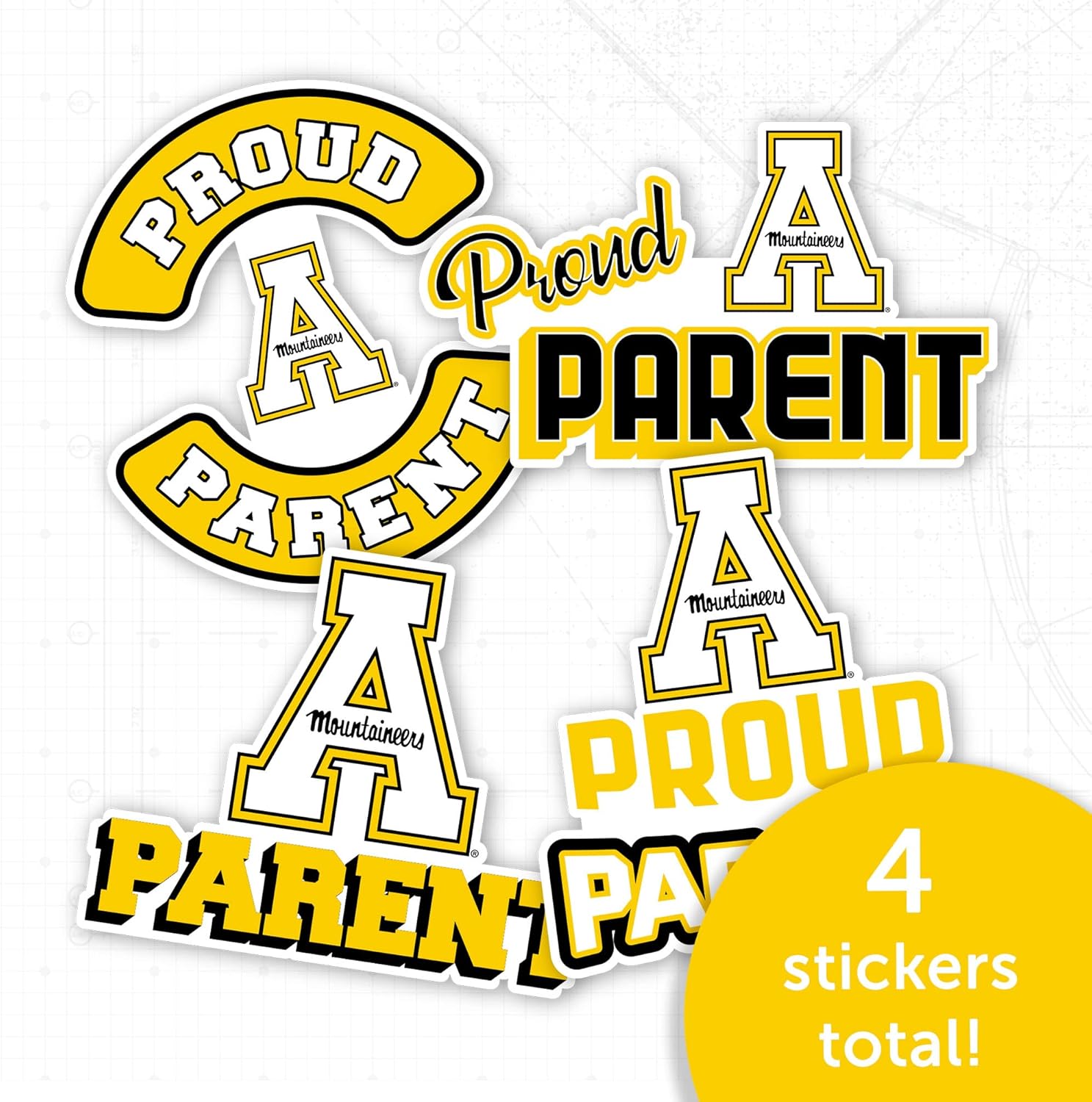 Desert Cactus Appalachian University Sticker Mountaineers App State Yosef Vinyl Decal Laptop Water Bottle Car Scrapbook Sheet (Proud Parent Sheet) - Image 5