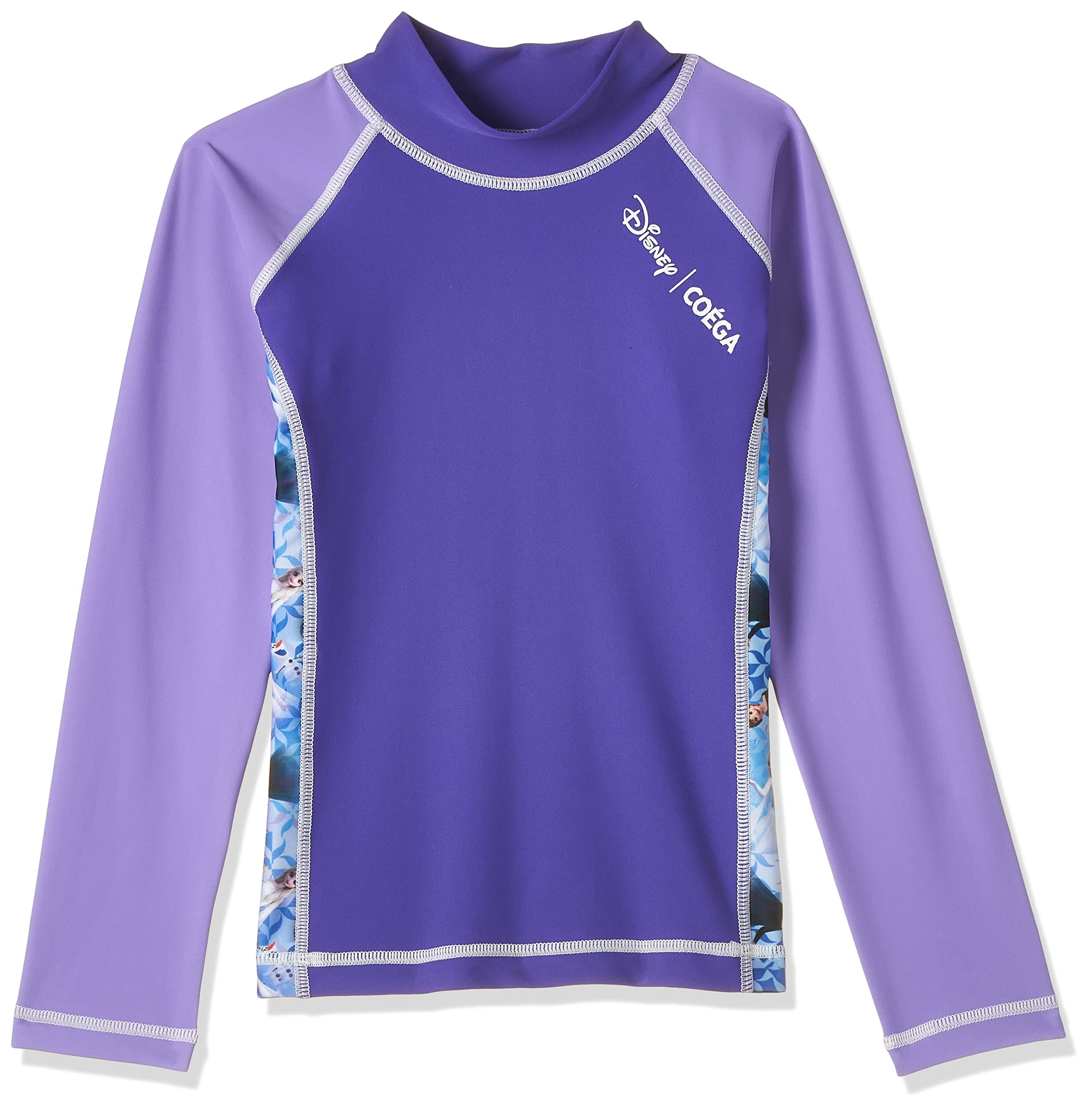 COEGA Sunwear Girls RG LS Rashguard LS-Purple Frozen Sisters