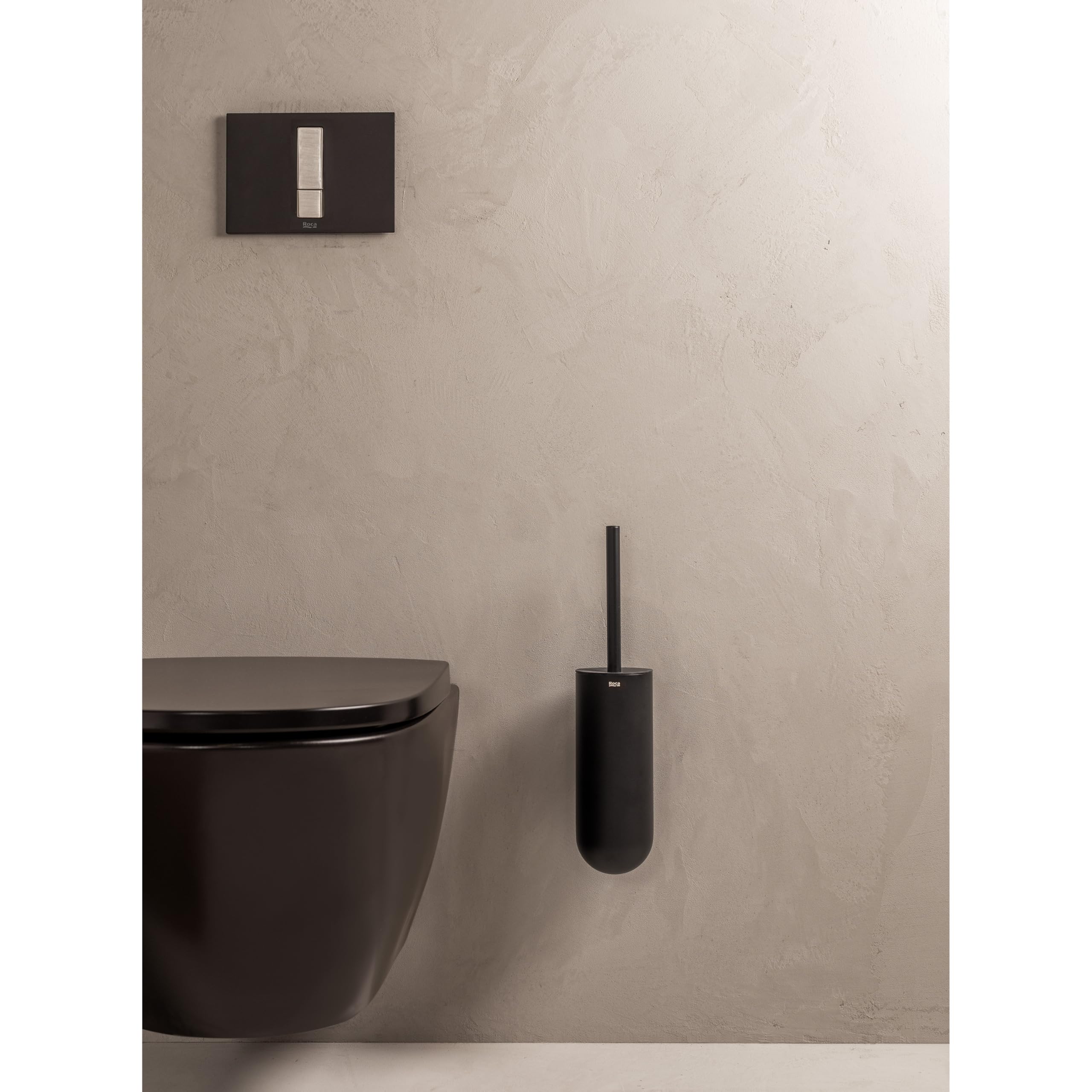 ROCA Cuvette WC suspendue ONA sans bride, noir mat (sans abattant) A346687080