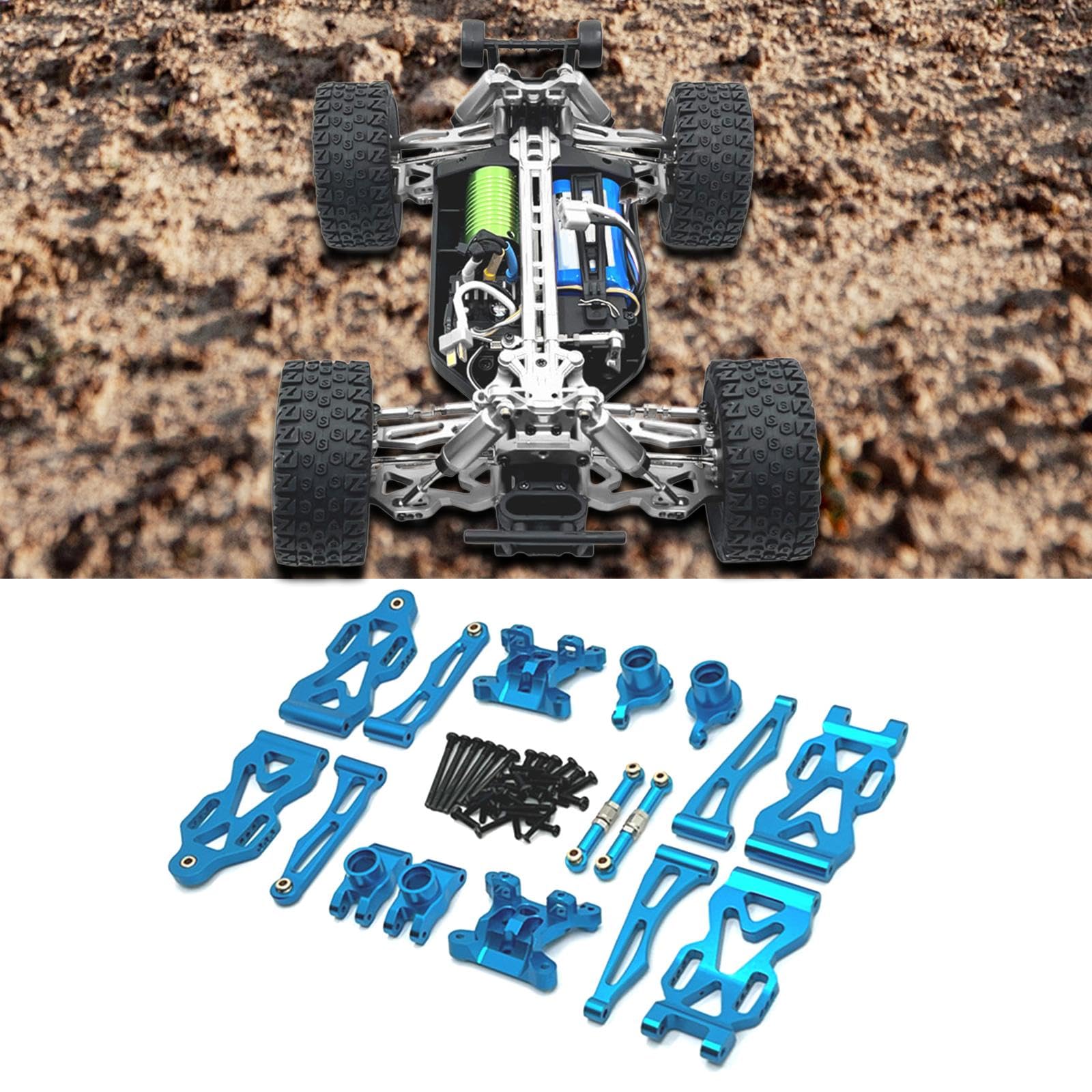 Set di Pezzi di Ricambio in Metallo e Alluminio RC, Accessori di Ricambio per Auto RC Facili da installare per Accessori Auto RC 16101 16102 16103, Blu