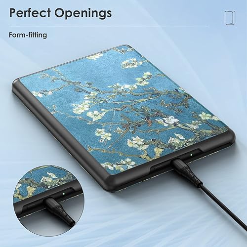 Miniatura 8 de MoKo Funda para Kindle Paperwhite de 6.8" (11 generación-2021) y Kindle Paperwhite Signature Edition, funda de pie de origami con cubierta trasera