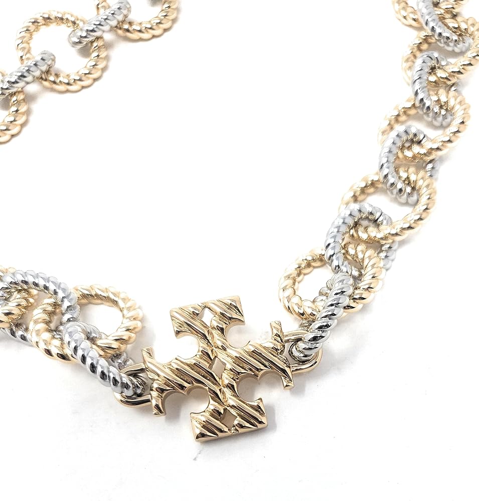 ネックレス・ペンダント Tory Burch  Necklaces Women l Gold/Silver Amazon.com: Tory Burch Women's Textured Rope Mixed Metal