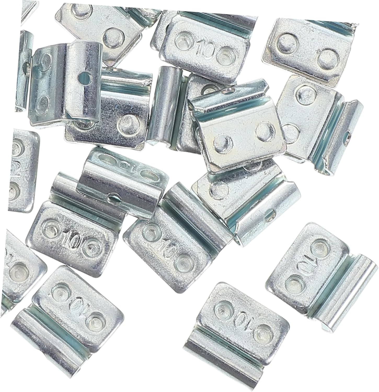 BESTOYARD 100pcs Heavy Duty Aluminum Alloy Tire Balancing Weights for Cars Easy Installation Clip Wheel Weight Blocks to Reduce Road Vibrations and Improve Stability