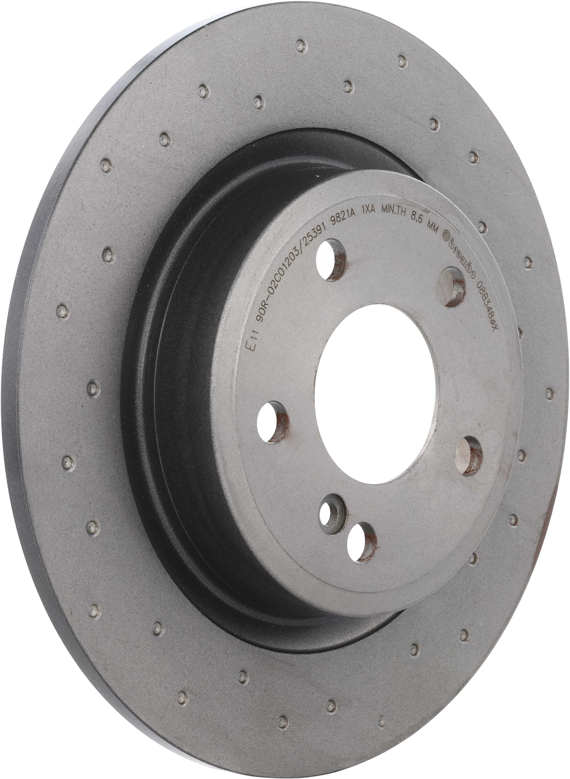 Brembo Xtra 08.B348.4X - Disco Freno Forato Posteriore, Set di 2