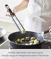 Vista 2 de Yamazaki Home Tower - Utensilios de cocina de silicona, color negro, pinzas y silicona