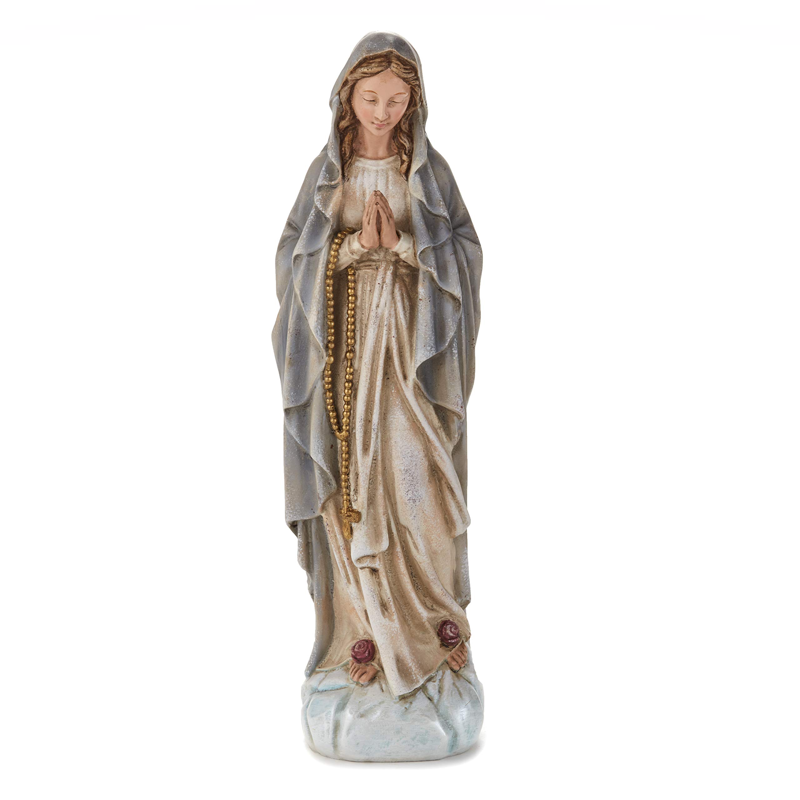 The Lakeside Collection Saint Mary Figurine Garden Accent Statue for Outdoor Landscaping