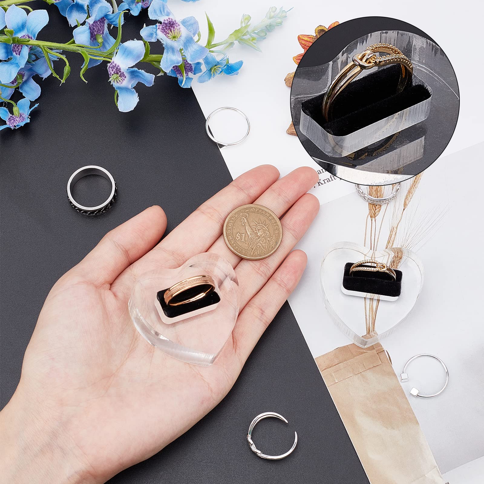 Lot De 6 Présentoirs Transparents Réglables En Acrylique Pour Sacs à Main, Livres, Photos, Assiette, Téléphone, Maison, Décoration De Fête De Mariage